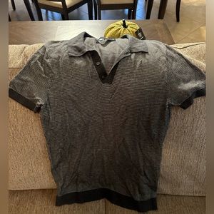 Grey knit polo from Abercrombie!
